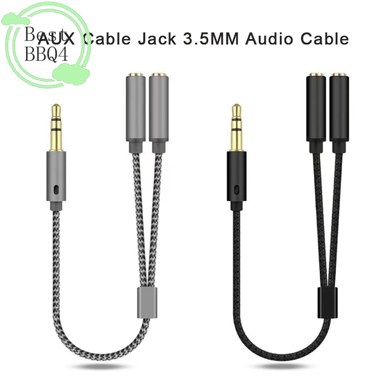 Earphone Splitter Jack - Câble audio AUX 3,5 mm (BBQ4)
