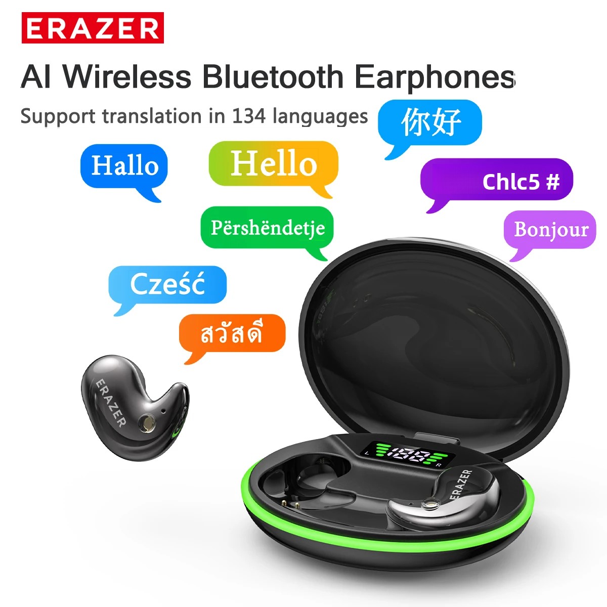 Usb C Earphone - Écouteurs intra-auriculaires Bluetooth EARZER XF58 avec