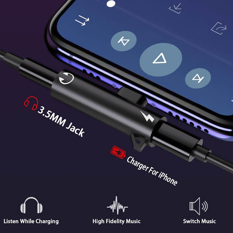 Adaptateur de charge audio 2 e - Earphone Splitter Jack avis et prix